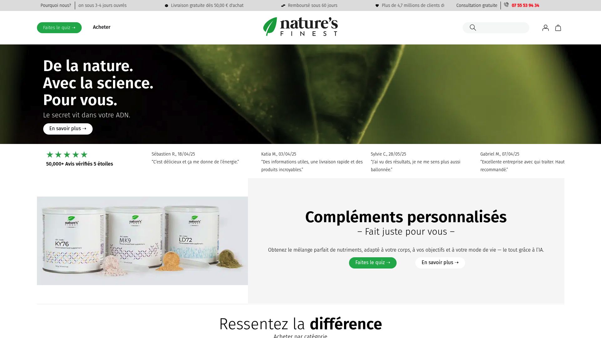 Screenshot of Nature