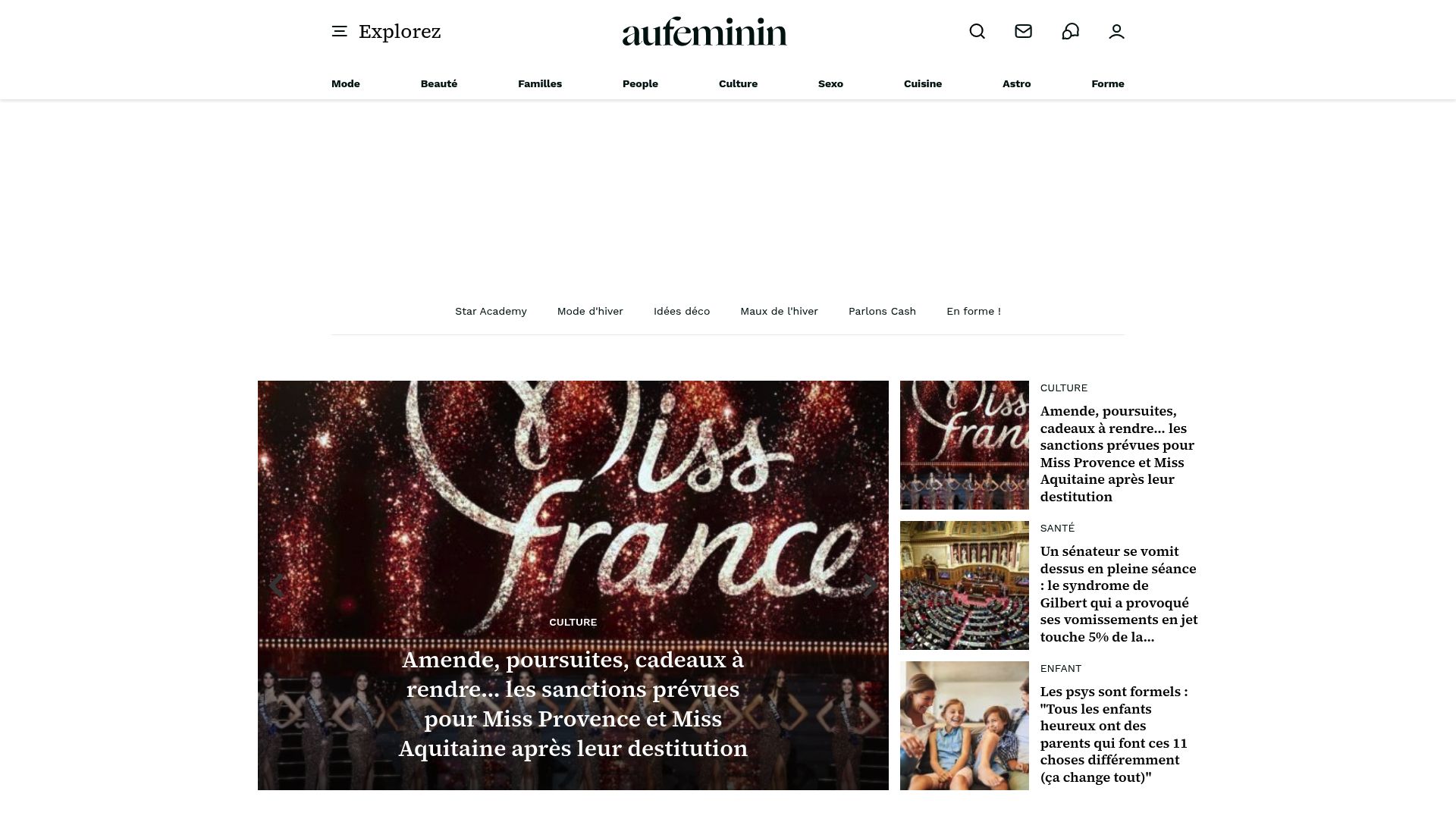 Screenshot of Aufeminin forum discussion thread regarding slimming coffee emphasizing user debates about diet vs supplement effectiveness