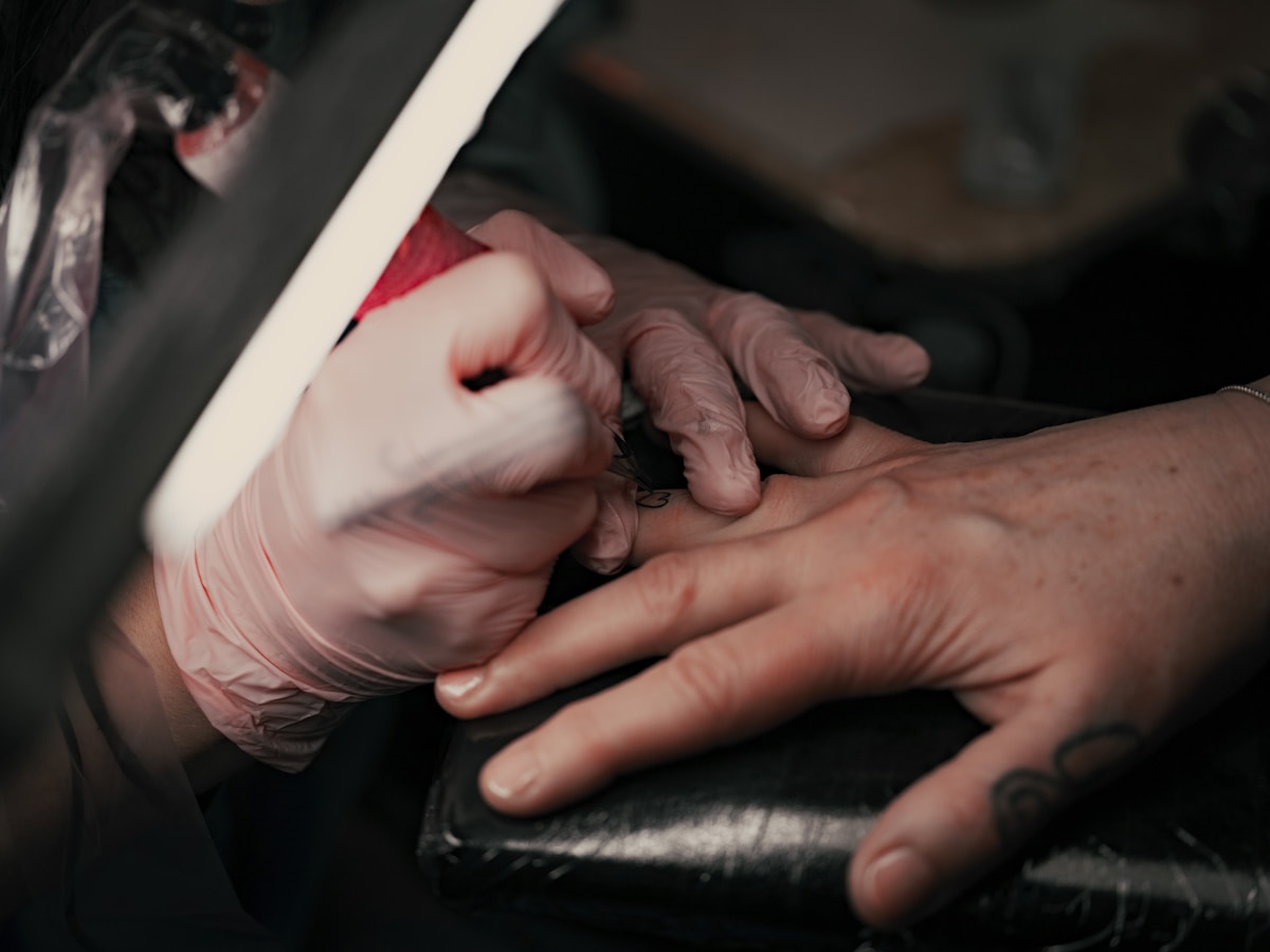 A person holding a knife in their hand