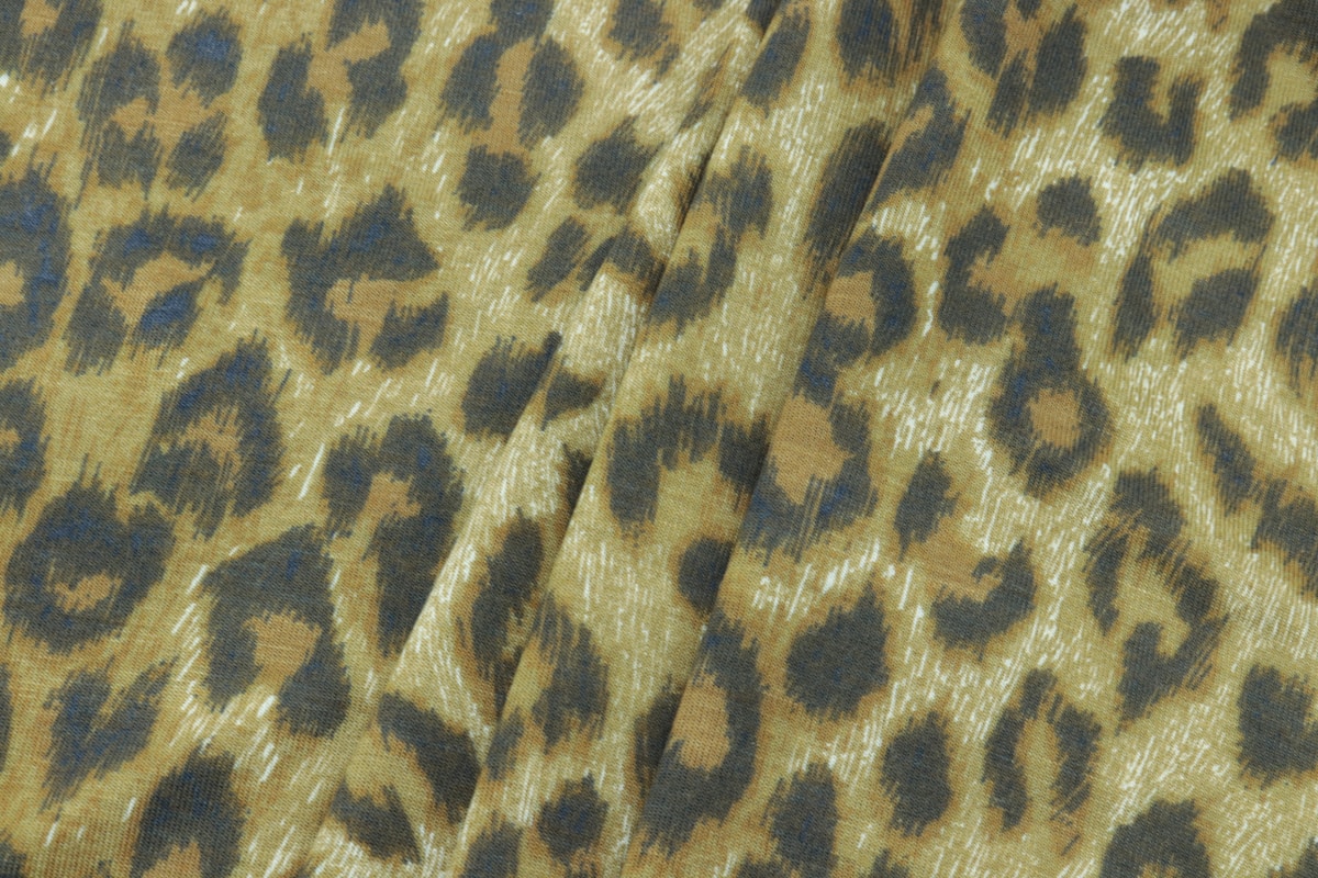black and white leopard textile