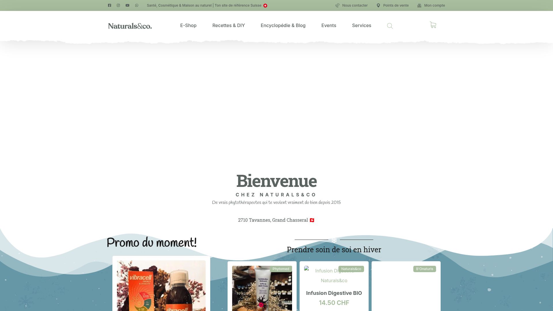 Screenshot of naturalsandco.ch